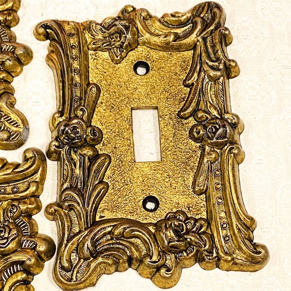 Vintage Accents Vintage Antiqued Gold 96s Light Switch Cover